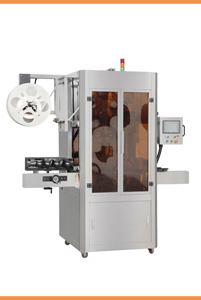 Automatisk etikett för omslag av runda flaskor