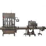 Peristaltisk inplastnings- och tätningsmaskin för bordsskivor med bordsskiva